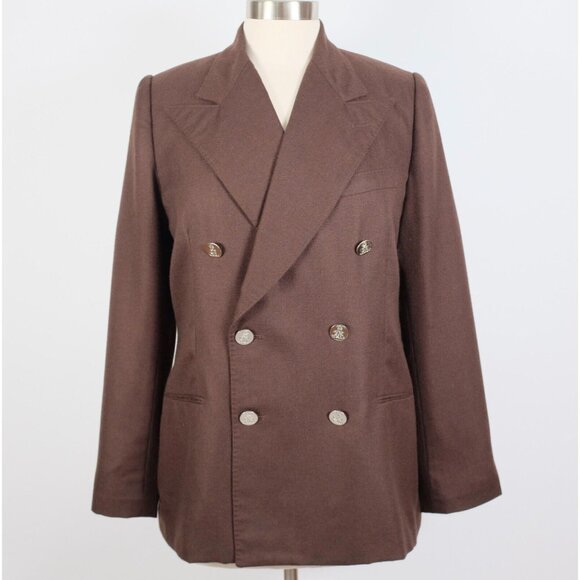 Ralph Lauren jacket sz 12 Purple Label Collection cashmere Camden $4100 brown